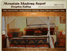 Tablet Screenshot of mountainshadowsresort.net